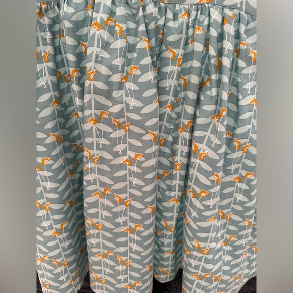 NWOT Little Moony 3-4Y Cotton Dress with Tulip Sleeves and Bow - Picture 8 of 13